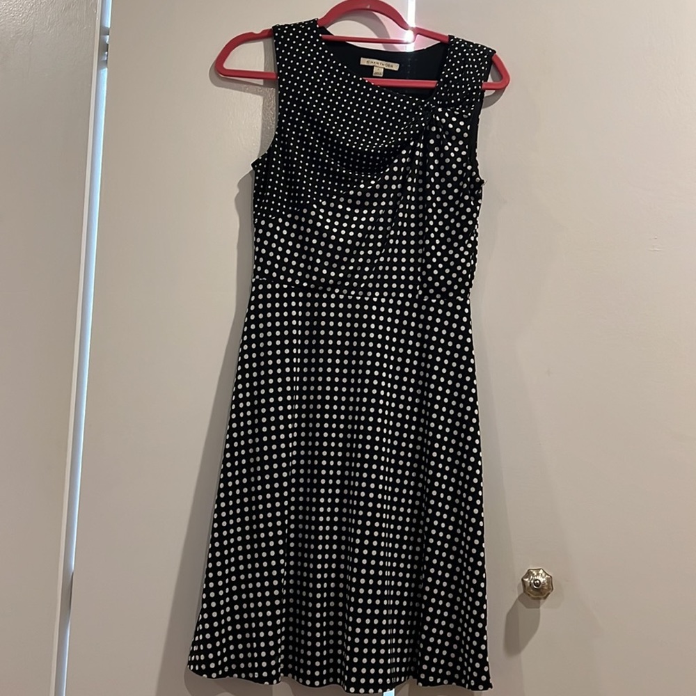Cute black and white polka dot dress
